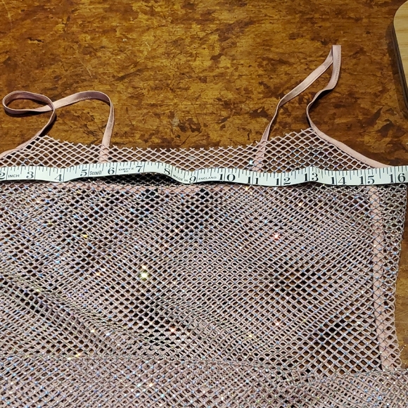 Sparkling Pink Mesh Dress - Picture 4 of 7